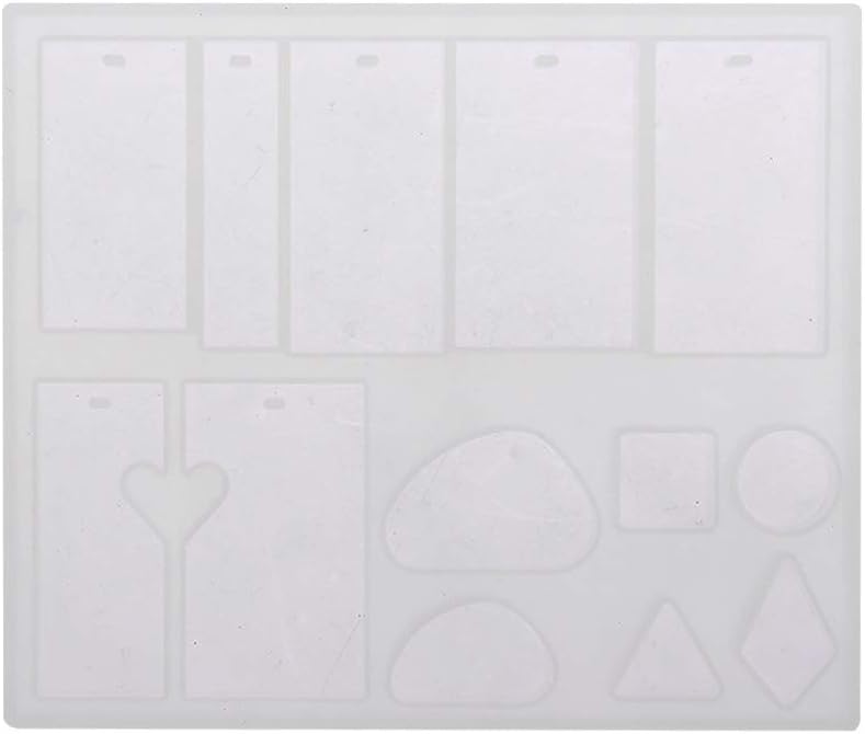 Nikunty Silicone Jewelry Mould Silicone Moulds DIY Jewelry UV Crystal Epoxy Mould Jewelry Making Irregular Ellipse Pendant Mould