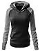 Arlyn Perez Womens Long Sleeve Contrast color Pullover Hoodie Sweatshirt