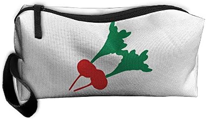 Makeup Bag Travel Cosmetic Bag Pencil Case For Women Girls Radish Vegetable Art