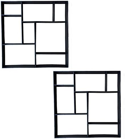 MCTECH DIY Pathmate Hormigón Forma Jardín Plástico Path Pavimento ...