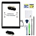 FixCracked for iPad Air 1st (A1474 A1475 A1476) Touch Screen Replacement Parts Digitizer Glass Assembly with WiFi Antenna Cable ，Home Button, Pre Installed Adhesive and Professional Tool kit (Black)