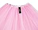Women's, Teen, Adult Classic Elastic 3, 4, 5 Layered Tulle Tutu Skirt (One Size, 3Layer-LightPink)