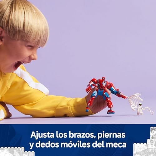 LEGO Marvel Spider-Man vs. Anti-Venom Robotic Armor Superhero Toy com Figura de Robô e Minifiguras, Role Playing e Jogo de Batalha, Presente para Meninos e Meninas 6 Anos e Mais Velhos 76308