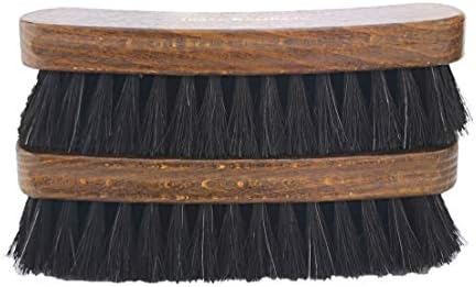 Hebold Schuhmacherei Brush Set 2 Polishing and Staubbürsten with Horsehair Polishing Brush Shoe Cleaning Brush Made in Germany