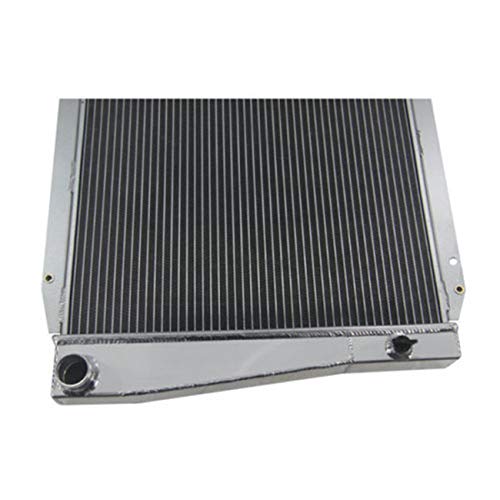 Primecooling 4 Row Aluminum Radiator for Ford Bronco 5.0L V8,8 Cylinder Engine 1966-77
