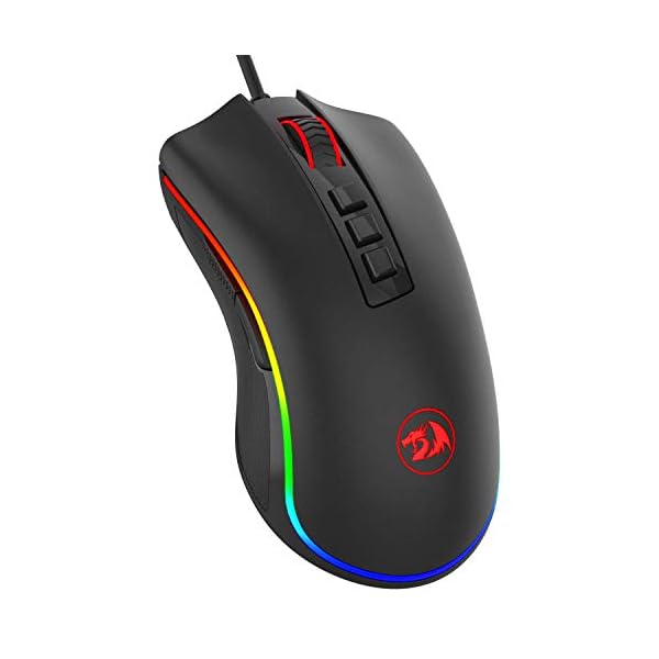 Redragon M711 Cobra Gaming Mouse with 16.8 Million RGB Color Backlit, 10,000 DPI Adjustable, Comfortable Grip, 7…