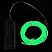 Onite 16.4ft Green Neon Glowing Strobing Electroluminescent EL Wire Light with Battery Pack Controller for Parties, Halloween, Automotive, Advertisement Decoration