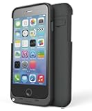 ZuZo Slim Battery Case Cover for iPhone 6 with Built-in Kickstand - Lightning Connector Input / Output - Black