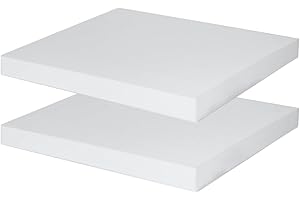 YIENFBEV Polyurethane Foam 2 PCS 16 x 12 x 1 inch, High Density Cushion Foam for Seat Replacement, DIY Projects, Upholstery, Packing & Furniture Padding