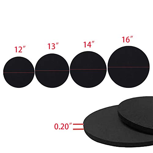 4 pack Drum Mute Pads, Suitable For StandardSized Kits 12",13",14",16