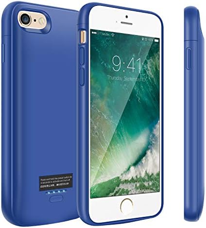 Battery Case for iPhone 6/6s, 4000mAh Portable Charger Case, Rechargeable Extended Battery Charging Case for iPhone 6/6s(4.7 inch)-Blue