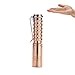 Ouomm Reylight Mini Pocket Flashlight LED Handheld Keychain Clip Flashlight Torch 3 Modes AAA Battery Powered Bright 360 Lumens Waterproof Solid Copper Flashlight for Hiking Camping Fishing,Golden