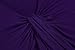 Zeagoo Womens Short Sleeve Loose Twist Knot Front T Shirts Cotton Casual Blouse Purple