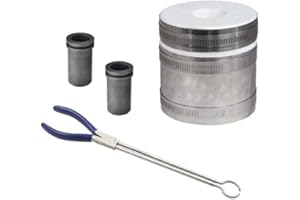 PMC SUPPLIES LLC Mini Propane Tabletop PRO Kiln Metal Melting Furnace Kit Smelting Gold Silver Copper Metal Scrap