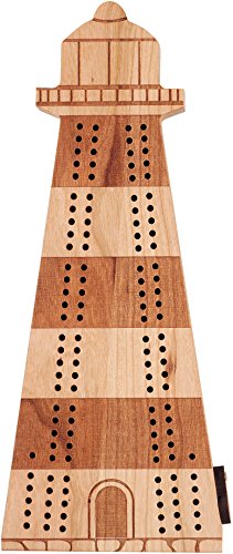 Lighthouse Shaped Cribbage Board - Made in USA