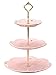 Stands,Samyoung 5 Sets of 3-Tier Crown Fruits Cakes stand holder Cake Plate Stand Centre Handle Fittings(Gold)