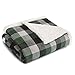 Eddie Bauer Finley Plaid Throw, 50 x 60, Green