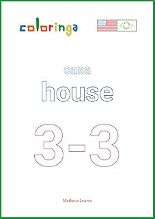 Livro Praticar Futuro em frases com casa em Inglês (3-3): Livros de Exercícios para Aprender Inglês em Casa - Coloringa