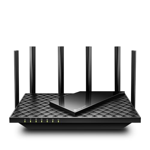 TP-Link Archer AXE75 Wi-Fi 6E WLAN Router, 5400 Mbit/s Tri-Band WLAN, 4 × Gigabit LAN-Ports, 1 × USB 3.0 Port, WPA3, HomeCare,kompatibel mit Alexa, Tether APP