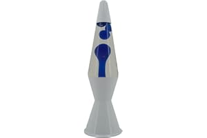 zhrisezlava 16 Inch Liquid Motion Lamp, Transparent Magma Motion Lamps with Blue Wax, Relaxing Night Light Home Decor for Contemplation, Suitable for Living Room Bedroom Office