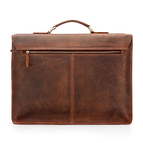 2 Kattee+Leather+Vintage+Briefcase+Messenger