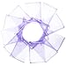 Purple Organza Bags, 5x7 Mesh Drawstring for Party Favor Gifts, Wedding, Jewelry (100 Pack)