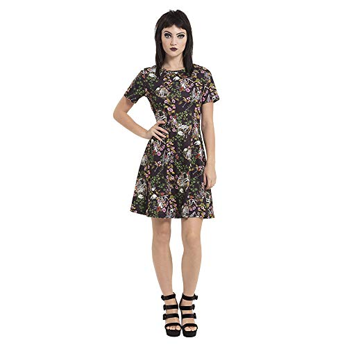 Jawbreaker Women's Sleeping Beauties Skater Dress - X-Large, (Black)