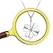 cnomg 3.5X Magnifying Glass Rosewood Handheld Magnifier Jewelry lens Loupe Perfect Viewing Coin, Reading, Insect, Hobby, and Observation Classroom Science 2.6'' Dia