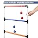 Ladder Toss Ball Game Set - Fun Game for Yard, Lawn, Backyard, Party, Indoor, Outdoor - 6 Toss Bolos with Thick Rope - Built-in Score Tracker - With Backpack Bag - Easy Seag - Easy Setup - 2-4 Player