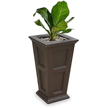 Mayne 5829-ES Polyethylene Planter, Espresso