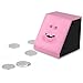 Face Coin Bank Sunsbell Money Eating Coin Bank Battery Powered Monkey Saving Box - Pink