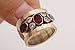 Special Design Turkish Handcrafted Jewelry Oval Cut Ruby Topaz 925 Sterling Silver Band Ring Size Options