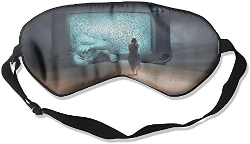 TV Set Pure Silk Sleep Mask Reusable Cold Improves Sleep Edema Eye Tiredness