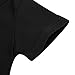MIOIM Infant Baby Boys Girls Funny Letter Printed Short Sleeves Black Rompers Onesie