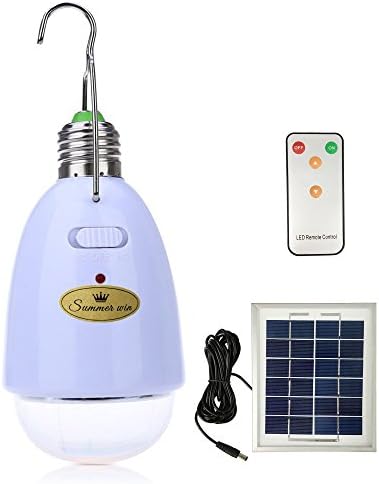 Summer Win Multifunctional Rechargeable Solar Lamp Light with 12 Super Bright LEDs for Camping ,Hiking,Home Lighting,Emergency,Solar Barn --Dimmable by Remote Control and Can Be Used as a Power Bank