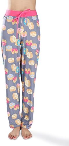 Victoria Womens Pajama Lounge Pant Donuts Print, Adult Size M