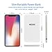 WECODO Slim Portable Charger 5000mAh Power Bank Battery Charger with Built-in Cable Compatible with iPhone, iPad, Samsung and More
