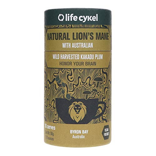 Life Cykel 100 Natural Lions Mane Mushroom with Australian Wild