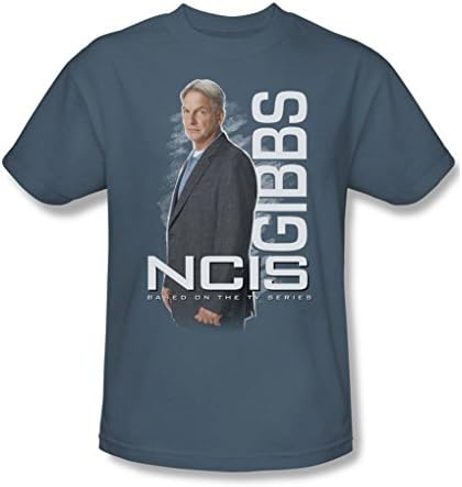 Ncis - Mens Gibbs Standing T-Shirt, Large, Slate