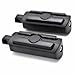 HTTMT MT216-051- BLACK Skull Foot Pegs Footrest Kit Compatible with Harley Dyna Glide Fat Bob Street Bob