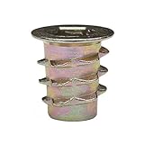 E-Z Lok Threaded Insert, Zinc, Hex-Flanged, 1/4"-20 Internal Threads, 13mm Length (Pack of 100)