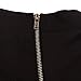 Shawhuwa Womens Sexy Asymmetric Ruffle Side Peplum Top Clubwear L Black