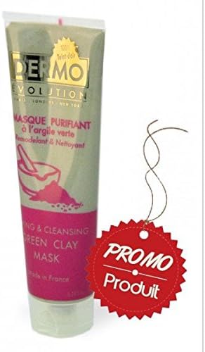 Dermo-Evo Organic Firming & Cleansing Green Clay Mask 150ml - For Acne Prone Skins