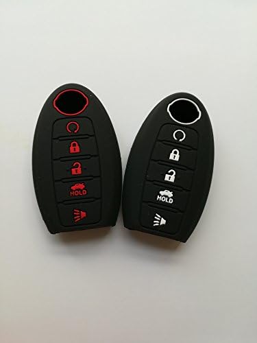TCKEY Qty(2) 5bts Fob Remote Key Cover Keyless Smart Key Car Protector for 2013-2016 Nissan Pathfinder Nissan Altima Sedan Murano Nissan Patrol CWTWB1G744 KR5S180144014