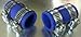 Banshee Exhaust Clamps Blue