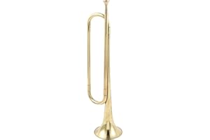 1pc Brass Trumpet Bugle Cavalry Horn with Mouthpiece Beginners Musical Instrument for School Band Military Orchestra