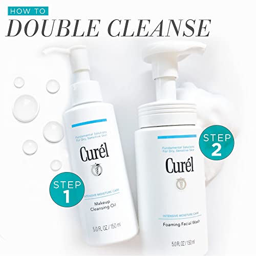 Curel Japanese Skin Care Foaming Daily Face Wash for Sensitive Skin