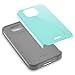 Kyocera Hydro Air, Kyocera Hydro Wave Case, RANZ Grey with Aqua Blue Hard Impact Dual Layer Shockproof Bumper Case For Kyocera Hydro Wave C6740