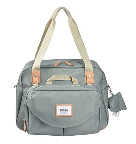 Beaba Geneva Changing Bag, Large Capacity, Sage Green