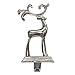 Kurt Adler 10-Inch Silver Reindeer Stocking Holder